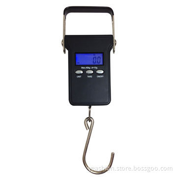Digital weighing/luggage scale with hook, auto off, tare, low-battery indication, data lock